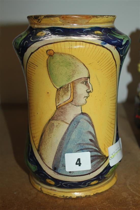 Italian majolica albarello